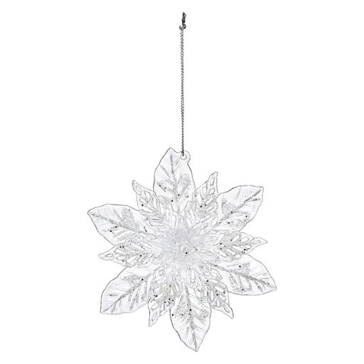 東京堂(Tokyodo)クリスマスオーナメント装飾クリアポインオーナメントL12xW10.5xD2cm1入XO002899-zzz