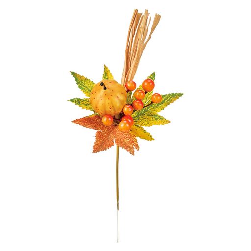 東京堂(Tokyodo)カボチャハロウィンディスプレイ秋装飾ニュアンスパンプキンピックL19xW10cm4本入HW008633-zzz