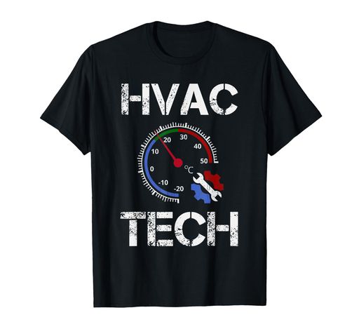 HVACTech用HVAC技術。Tシャツ HVACTech用HVAC技術。Tシャツ