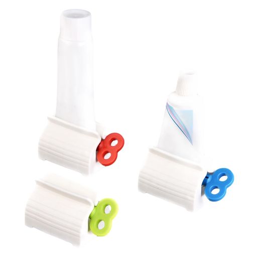 【BEAUTYPLAYER】チューブ絞り器チューブリンガー軟膏押出器ABS製歯磨き粉スタンド絵の具接着剤洗面道具便利人気レッドグリーンブルー父の日プレゼント(3個の)