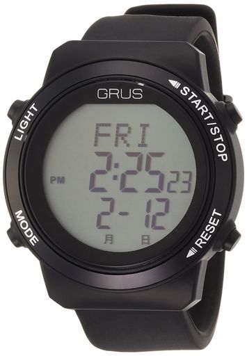 [グルス]GRUS 腕時計 歩数・歩幅計測 ウォーキングウォッチ GRS001-02