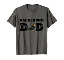 メンズダックスフントお父さんダックスフント犬パパ子犬DACHSHUNDDADTシャツ(4)