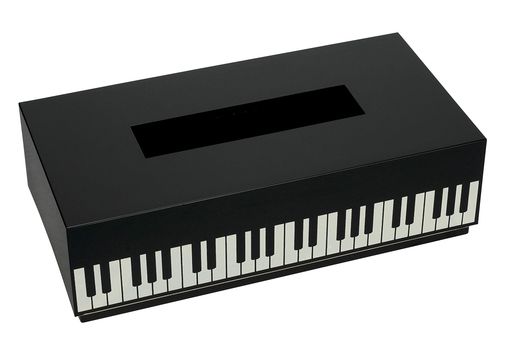 ナカノティッシュボックスケース鍵盤ブラックLW240T/KB/BL