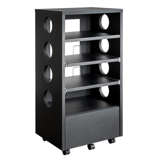 宮武製作所ゲームラックREGABO(レガボ)PS5対応幅49x奥38x高さ99.6cmゲーム機やソフトをまとめて収納できるGRK-002BKブラック