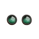 MLLEJJLブランド男性用イヤリングスタッドピアス猫目石ピアス(翠緑色)