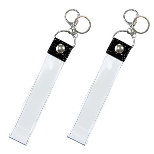 其它 - 銀テープホルダー推し活グッズ保管銀テープキーホルダーライブ用収納ケースホルダー長さ45cm幅2.9cm持ち運び便利簡単収納2個セット(ブラック)