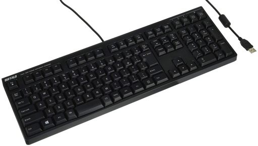 バッファロー BUFFALO ハイクオリティモデル ディープストロークパンタグラフキー搭載 有線キーボード ブラック BSKBU515BK 【WINDOWS/PS4/PS3対応】 バッファロー BUFFALO ハイクオリティモデル ディープストロークパンタグラフキー搭載 有線キーボード ブラック BSKBU515BK 【WINDOWS/PS4/PS3対応】