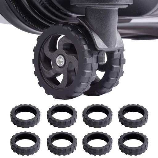 [SUNANranzhe]スーツケースタイヤカバー8個キャスターカバーキャスターキャリーカバー車輪カバーホイー..