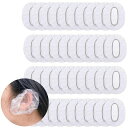 YOYOSOFTイヤーキャップ毛染め使い捨て大きめ強い伸縮性耳カバー耳キャップ防水髪染めシャワーキャップ耳用耳保護子供男女兼用透明(40枚入)(4)
