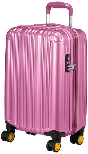 [ビータス]スーツケースファスナーエキスパンダブルTSAロックダブルキャスター1年修理保証機内持ち込み可保証付32L48cm2.8kgライトピンク
