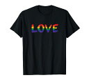 ゲイプライドLGBTGayPrideLoveRainbowFlagWomenMenGiftTシャツ