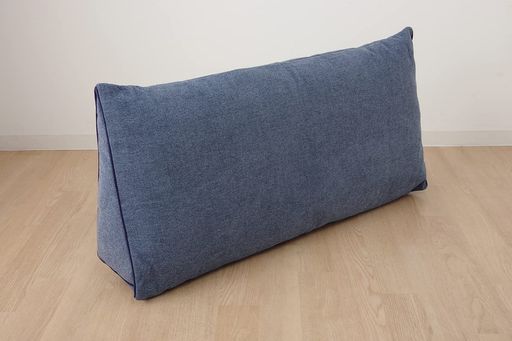 イケヒコクッションステイルソファー約20x100x45cmネイビー日本製シンプル背もたれ背当て肘置き大きい#9350999