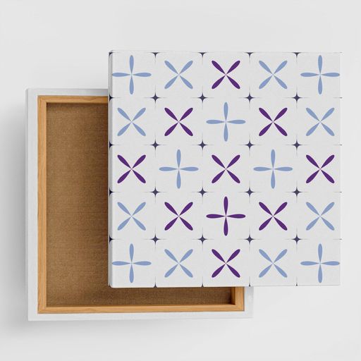 パープルブルーアートパネル100cmx100cmXLサイズ日本製ポスターおしゃれインテリア模様替えリビング内..