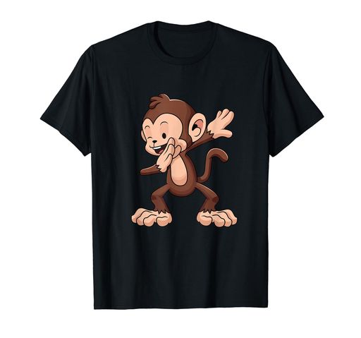 Dabbing Monkey 子供用 好きなダンス Tシャツ