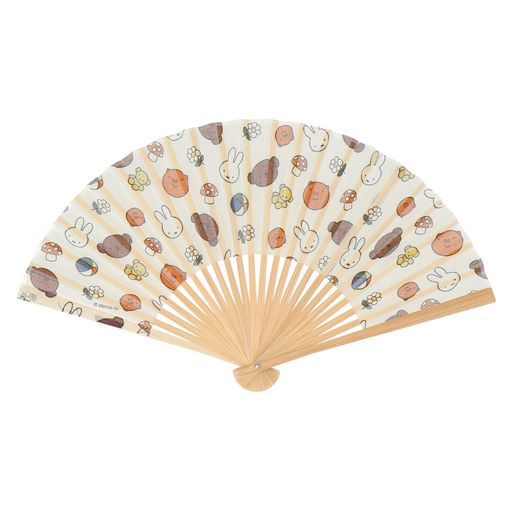 [ミッフィー]30604001扇子女性30604001Aアイボリー[A]約横38cmx縦21cm