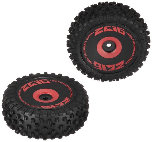 ハイテックWltoysフロントタイヤセット(レッド)(ExplorerBLBuggy)WLC-2013スペアパーツ