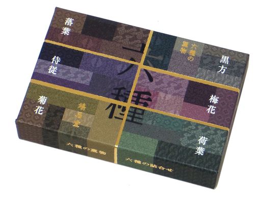 鳩居堂のお香六種の薫物6種セット6種類各5本入6cm香立入 鳩居堂のお香六種の薫物6種セット6種類各5本入6cm香立入
