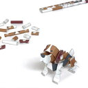 パイプロイド(PIPEROID)アニマルズ犬シリーズビーグル-小学生から大人まで楽しめる紙工作クラフトキット-折り紙好きの男の子や女の子にも