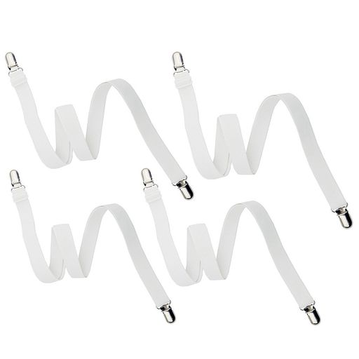 お布団ズレ落ちクリップフィットベッドシーツクリップ布団クリップシーツクリップシーツ固定(ホワイト)