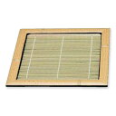 J-kitchensそば器ざるそば正角竹皿6.5寸(中)ゴマ竹割れにくい樹脂製20x20x2.5cm日本製