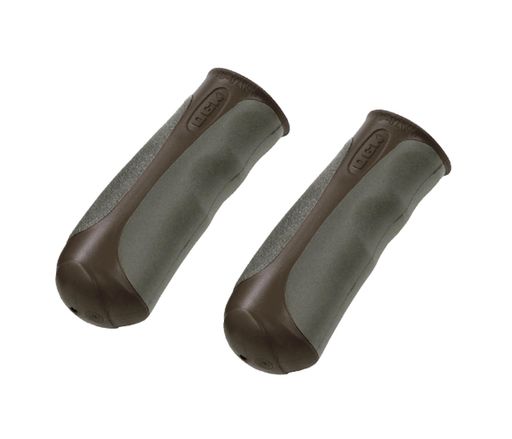 OGK技研グリップ(ハーフ&ハーフ)φ22.2mmx87mmこげ茶/ブラックAG-021(4.0)