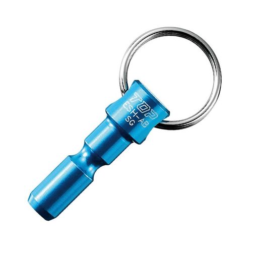 セット内容:携帯用ソケットホルダー、アルミキーアダプター カラー:ブルー 材質:携帯用ソケットホルダー、アルミキーアダプター/アルミ合金、その他/鉄 使用範囲:500g以下(ホルダー1つにつき) サイズ:ソケットホルダー/全長100mm(ナスカン含む)、キーアダプター/53mm 重量:ソケットホルダー/33g、キーアダプター/15g ナスカン部が咥えられる最大径:直径6.5mm