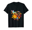 アートスタイルシャチギフトオルカ海Tシャツ