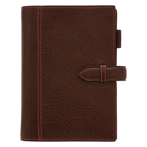 バイブルサイズディープベルトリング径19mm【ブラウン】システム手帳バインダー7238-02