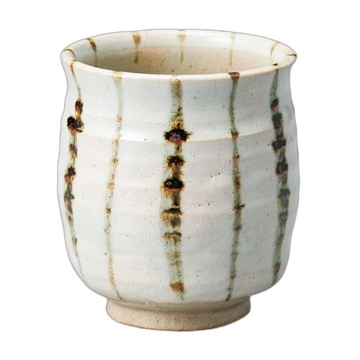 白イガサビ十草寿司湯呑[8.2x9.5cm]|寿司湯呑|