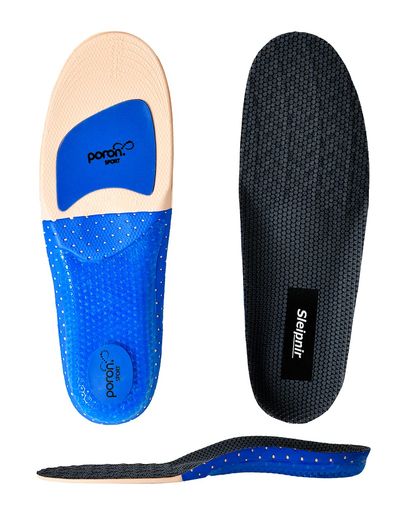 かかとの痛み たくさん歩く人は必見!ウォーキングやランニングの際の、足の痛みや疲れを軽減する、クッション性抜群のインソールです。 柔らかすぎず適度な硬さで足首のぐらつきを安定させ、歩行時のけりだす力をサポートすることで、歩行を楽にします。 3D立体成型で足裏を面で支えることにより、体圧を分散し疲労を軽減します。 へたみにくい衝撃吸収素材PORONRによって、着地の衝撃を効率よく吸収し痛みを抑えます。