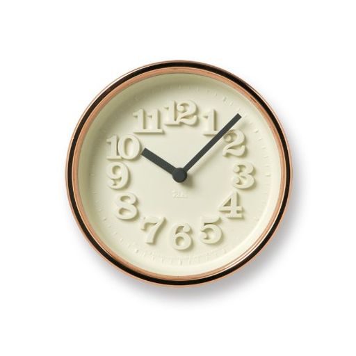 レムノス掛け時計アナログリキ小さな時計銅WR11-05Lemnos