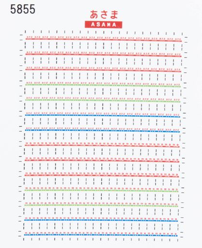 レボリューションファクトリーNゲージ愛称札シールあさま25855(3)