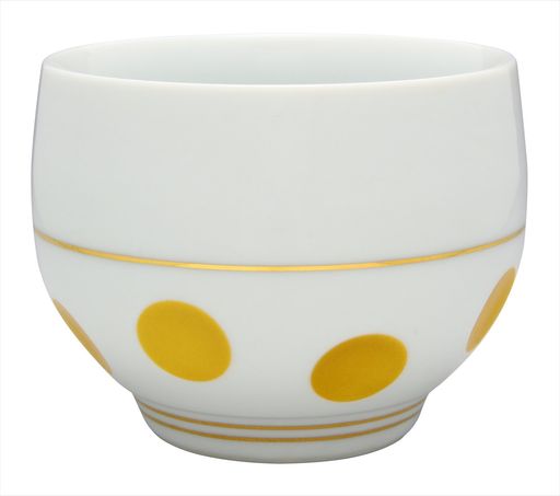 有田焼彫水玉煎茶金ライン