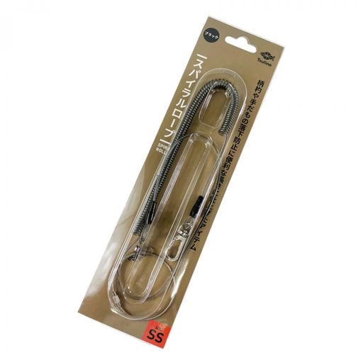 大切なタックルの水中などへの落下防止に役立つスパイラルロープです。ワイヤー線入りのため強度があり、型崩れしにくく絡みにくい適度な張りがあります。サイズはミニ、SS(ヒシャク用)、S、M、Lの5種類から使用目的に合わせてお選びいただけます。 収縮時長さ:約70cm 最大長さ:約215cm 太さ:2mm 形態:ナスカンxスナップ(取付けリング付) 用途:ヒシャク用 自重:23g