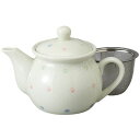 エールネット(Ale-net)白吹水玉デイリーポットカゴアミ付茶器急須業務用きゅうすホテル旅館ポット