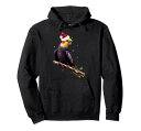 オカメインコサンタハット-クリスマスオウム鳥の恋人パーカー