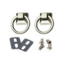 GOODCHI持ち手金具2個セットショルダーストラップ持ち手留め具レザークラフト手芸金具パーツ内径18mm(シルバー)