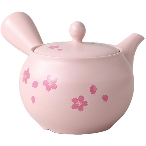 エールネット(Ale-net)急須380ml桃色桜急須陶製茶こし付陶器常滑焼