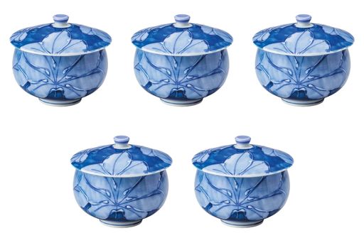 5個セット濃葉彩蓋付汲出[9x7.5cm(180cc)]|蓋付煎茶(有田焼)有田焼セトモノホンポ(Setomonohonpo)