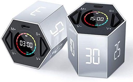 「新時代のデジタルタイマー」TickTime正六角柱ポモドーロタイマーキッチンタイマーキューブタイマー消..
