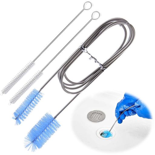 パイプブラシ排水管掃除3個入り排水溝ブラシパイプクリーナー折り曲げ柔軟詰まり取りキッチン/詰まり/..