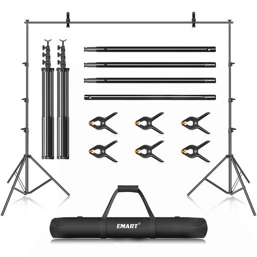 EMART背景スタンド300x360cm高さ、幅調節可能撮影スタンド撮影用背景スタンドセットグリーンバックスタ..