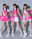 大人 ジャズダンス衣装 チアガールダンス衣装 セクシー ミニスカート 袖なしシャツ KPOP ジャズ ヒップホップ DS チアガールズ ダンス衣装 忘年会 演出服 半ズボンセット プリーツスカート 舞台演出服 女性 団服 韓国風 ジャズダンス バー 演出服 ローズピンク
