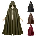 大人 ハロウィン コスプレ 衣装 マントcosplay メンズ レディース ミドル丈 ミモレ丈 ロング丈 マント ケープ フード付き 巫女 ウィザード 魔法使...