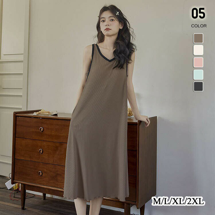 パジャマ ワンピース レディース 春夏 ルームウェア 婦人 部屋着 寝間着 ネグリジェ ルームワンピース ワンピース パッド付き カップ付き 寝巻き ナイトウェア 女性 大人可愛い 修学旅行 おしゃれ