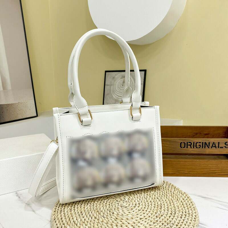 レディースバッグ 痛バッグ レース縁取り 可愛い 手提げ ショルダーバッグ 斜め掛け 小さめ オタ活 推し活 アニメグッズ収納 缶バッジ 写真 イラスト イベント ライブ 二次元 人気 プレゼント ギフト