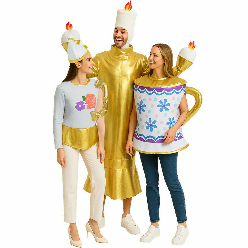 コスプレ 面白い ハロウィン 仮装 キャンドルディナー ティーポット ティーカップ キャンドル 着ぐるみ..