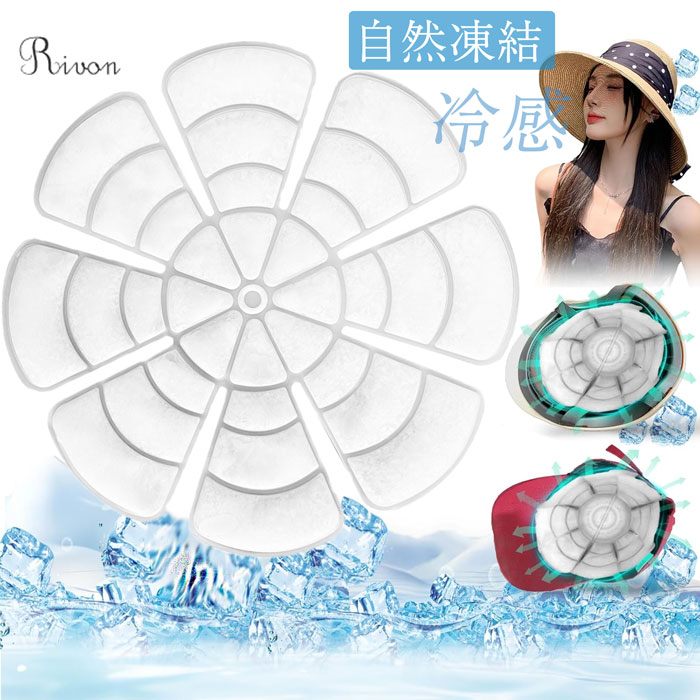 保冷剤 八葉 帽子 ヘッドクール 熱中症対策 28℃以下で自然凍結 PCM素材 冷やす 頭 冷却 冷感 冷却グッ..