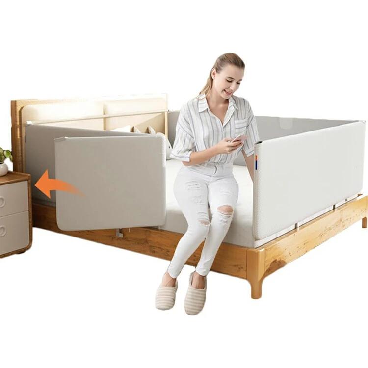 【カラー】 グレー 【サイズ】：120cm、150cm、180cm、200cm 重さ：120cm(3.8kg)、150cm(4kg)、180cm(4.5kg)、200cm(4.69kg) スタイル：折りたたみ 梱包サイズ：120cm/80 x 52.5 x 10.5 cm、150cm/80 x 52.5 x 10.5 cm、180cm/92.5 x 52.5 x 10 cm、200cm/93 x 53 x 12 cm 【この商品について】 【家庭・旅行両用】フェンスは一体型成型できたものなので、組み立てる必要はなく、家庭用、旅行用にはとても携帯便利です。家のクローゼット、車のトランクの中にも収納できます。使用しない時は、ただ3つステップだけで収納できます。 【出入りが便利である】ベッドフェンスは片側を外側に折り畳むことができ、お父さんとお母さんが出入りしやすい。 【28段調節可能】ベッドガードの高さはマットレスの厚さに合わせて自由に調節できます。28段調節可能、調節可能な高さは29CMで、ベッドガードをベッドにぴったりフィットさせ、隙間がないようにすることができます。超高サイズは赤ちゃんが立って転ぶのを防ぎ、赤ちゃんが寝てベッドから落ちるのを防ぐことができます。市販されているほとんどのベッドタイプに適しています。 【高品質生地】環境に優しい材料で作られており、赤ちゃんは噛むことができます。しっかりと固定され、丈夫な構造でお子様がベッドからの転落防止、ふとんのずれ、蹴り出し防止に最適です。 【非常に強いフレームワーク】私たちのベッドフェンスは鋼管の厚さを強化し、硬度の高い鋼管材質を使用する、製品の使用寿命を高め、しかも全体の安定性をより高くした。赤ちゃんの安全に絶対的な保障を提供しています。衝突防止綿を内蔵することで、赤ちゃんが寝ている間に寝返りを打って衝突することを防止でき、赤ちゃんに安全で信頼性の高い睡眠環境を提供することができます。 ※簡易包装となりますのでご理解の程よろしくお願いします。 ※手動測定による1〜3cmの測定偏差を許容してください。 ※モニターや光の効果が異なるため、実際の色は写真の色と若干異なる場合があります。 ※仕様・デザインは改良のため予告なく変更することがあります。 メーカー希望小売価格はメーカーカタログに基づいて掲載しています