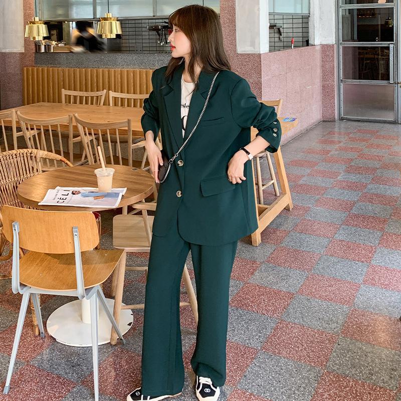 2025春新作 レディース ゆったり スーツセット ジャケット&パンツ セットアップ カジュアル 通勤 おしゃれ 上品 韓国風